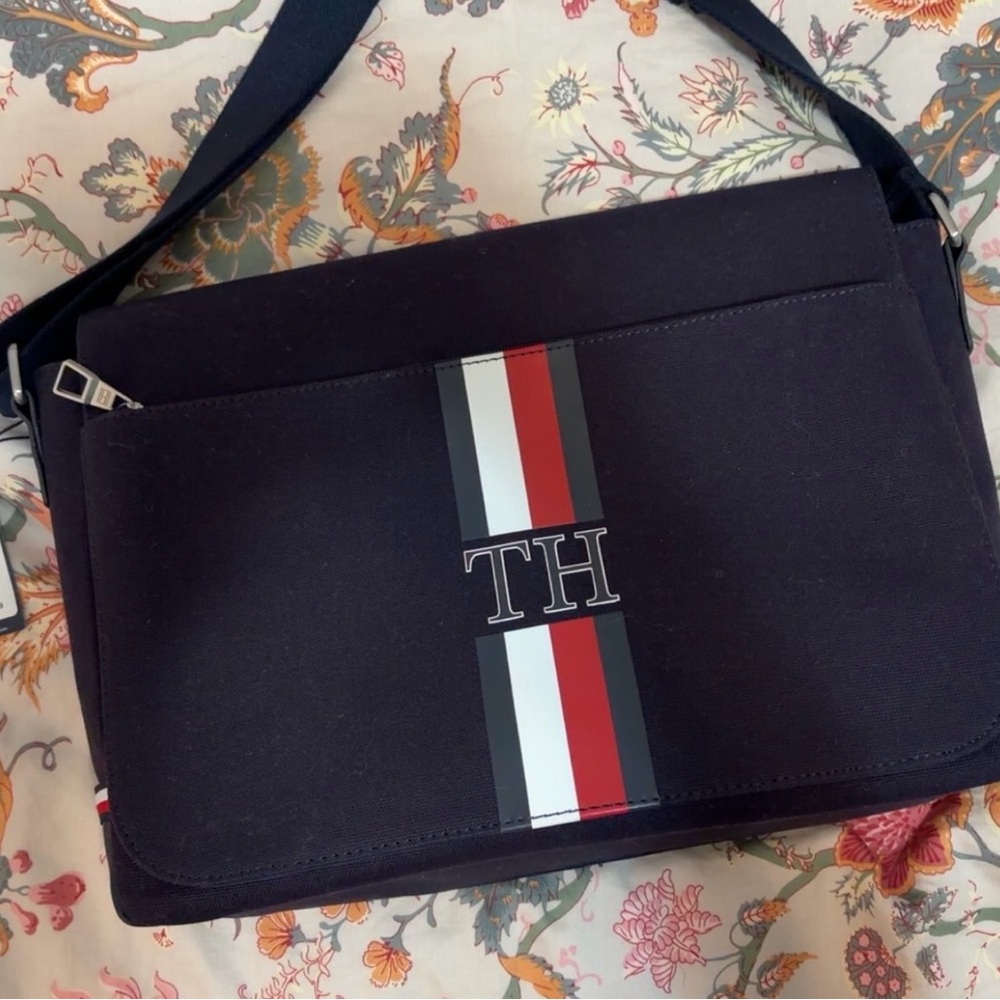 Tommy Hilfiger Men's Dark Blue Messenger Bag